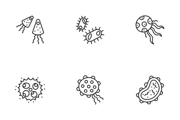 Virus And Bacteria Icon Pack