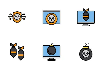 Virus And Hacker Icon Pack