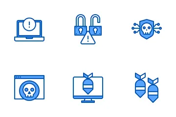 Virus And Hacker Icon Pack