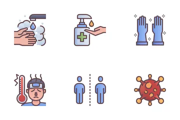 Virus Disease Prevention Icon Pack