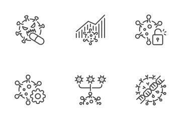 바이러스 돌연변이 아이콘 팩