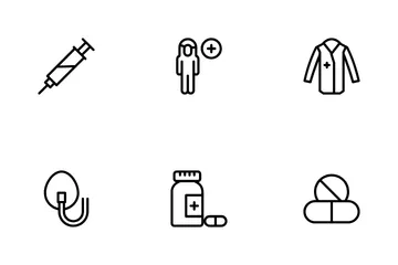 Virus Protection Equipments Icon Pack