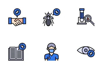 Virus Transmission Icon Pack
