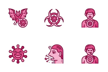 Virus Transmission Icon Pack