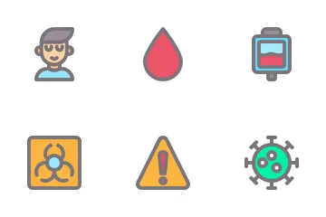 Virus Transmition Icon Pack