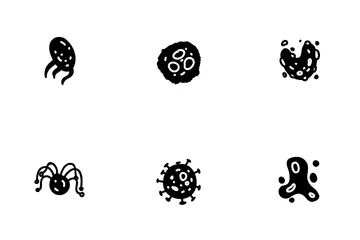 Virus y bacterias Paquete de Iconos