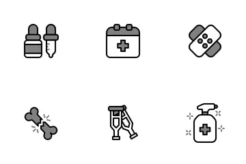 Virus y medicina Icon Pack