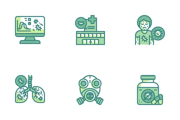 Virus Übertragung Symbolpack