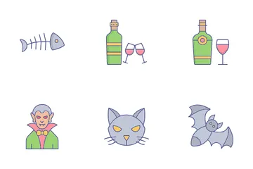 Víspera de Todos los Santos Paquete de Iconos