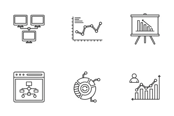 Visualisation de données Pack d'Icônes