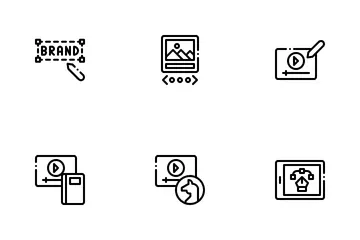 Visuelles Content-Marketing Symbolpack