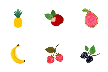 Vitamin C Fruit Icon Pack