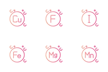 Vitamine und Mineralien Symbolpack