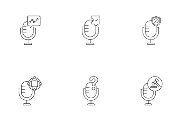 Voice And Audio Management Icon Pack