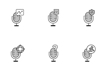 Voice And Audio Management Icon Pack