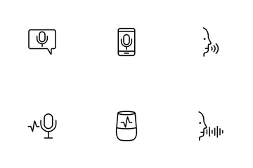 Voice Control Command Icon Pack
