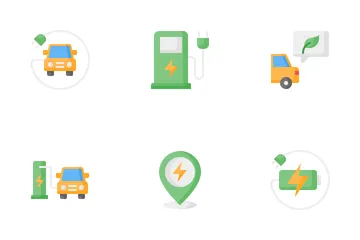 Voiture électrique Icon Pack