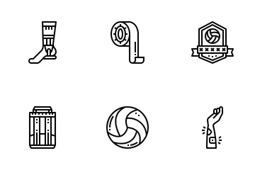 Vóleibol Paquete de Iconos