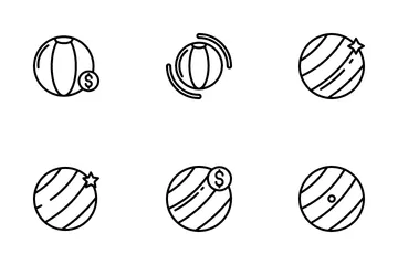 Vóleibol Paquete de Iconos