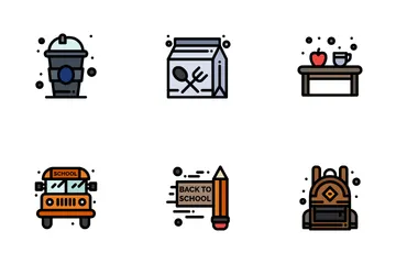 De volta às aulas Vol 2 Pacote de Ícones