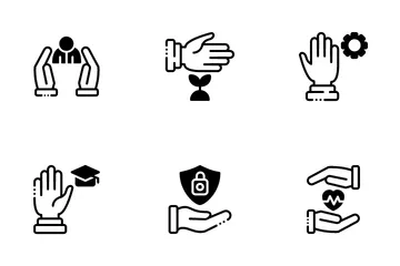 Volunteer Helping Hands Icon Pack