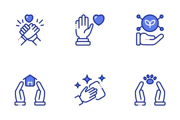 Volunteer Helping Icon Pack