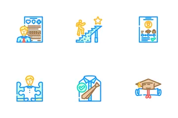 Vorbereitung auf ein Vorstellungsgespräch Symbolpack
