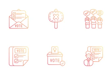 Votación y elección Paquete de Iconos