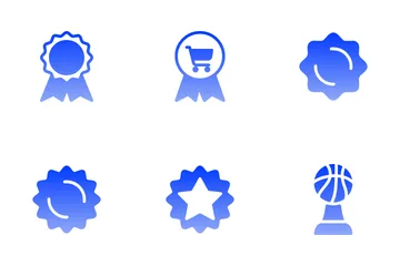 Vote, Reward & Badges Gradient Icon Icon Pack