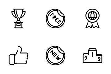 Vote, Reward & Badges Icon Pack