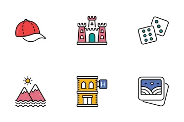 Voyage et hôtel Icon Pack