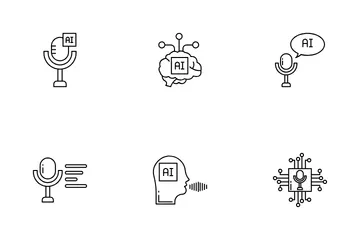Voz de IA Paquete de Iconos