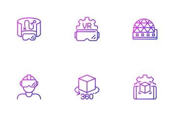 VR, AR And MR Icon Pack