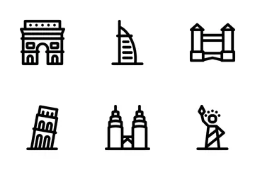 Wahrzeichen der Welt Symbolpack
