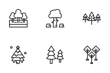 Wald oder Baum Symbolpack