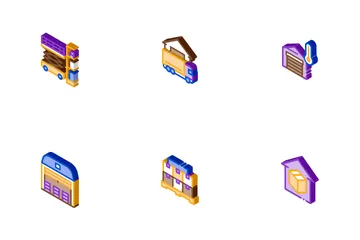 Warehouse And Storage Icon Pack