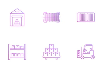 Warehouse Management Icon Pack