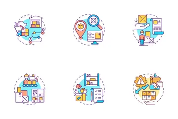 Warehouse Management Icon Pack