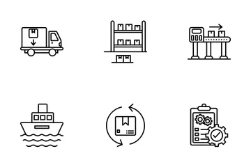 Warehouse Management Icon Pack