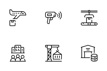 Warehouse Management Icon Pack