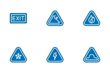 Warning Signs And Texts Icon Pack