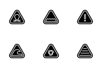 Warning Signs And Texts Icon Pack