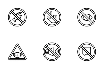 Warning Signs Icon Pack