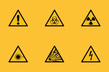 Warning Triangle Signs Icon Pack