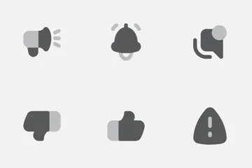 Warnungen und Feedback Symbolpack