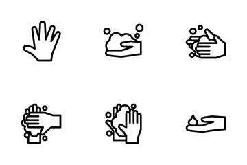 Washing Hand Icon Pack