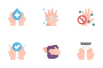 Washing Hand Icon Pack