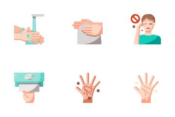 Washing Hand Icon Pack