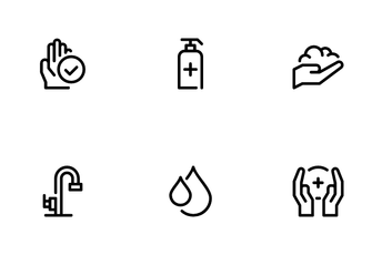 Washing Hands Icon Pack