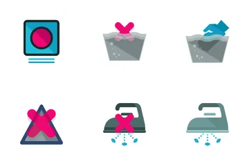 Washing Instruction Icon Pack